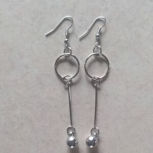 4/$20 Elegant Silver Dangle Earrings